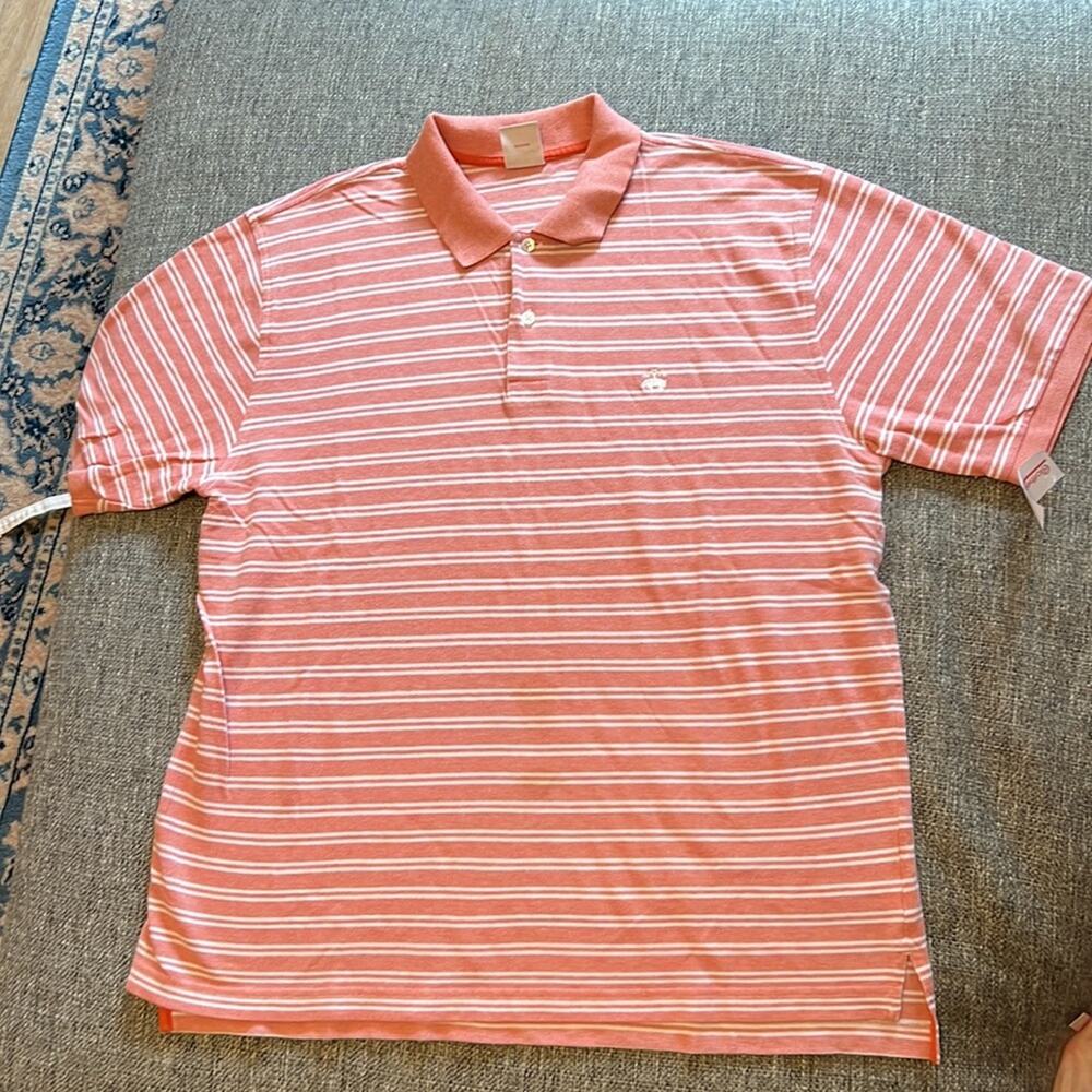 2 (two) vintage brooks brothers 346 striped polos size large, regular fit - Picture 4 of 11